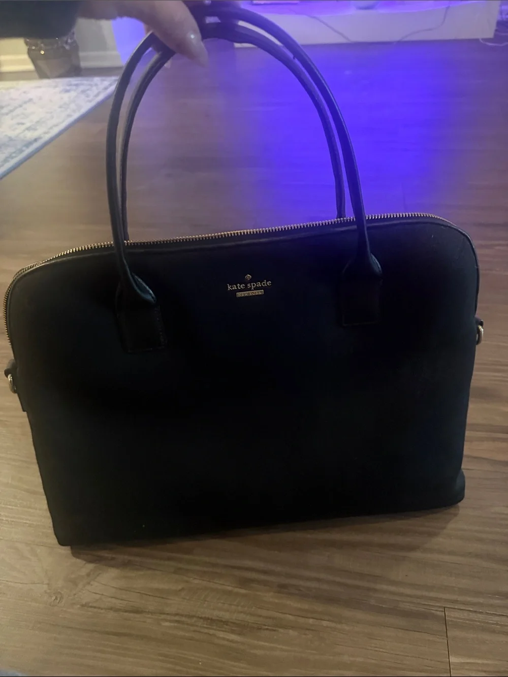 kate spade Black Structured Laptop Tote